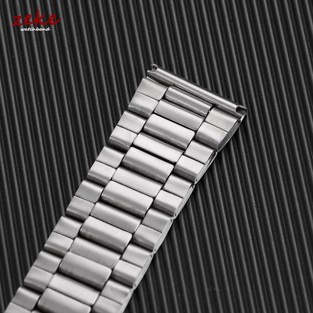 Stainless Steel Watch Band Universal Strap Folding Safety Buckle Bracelet Strap 12/14/16/18/20/22/24mm Watch Belt Accessories