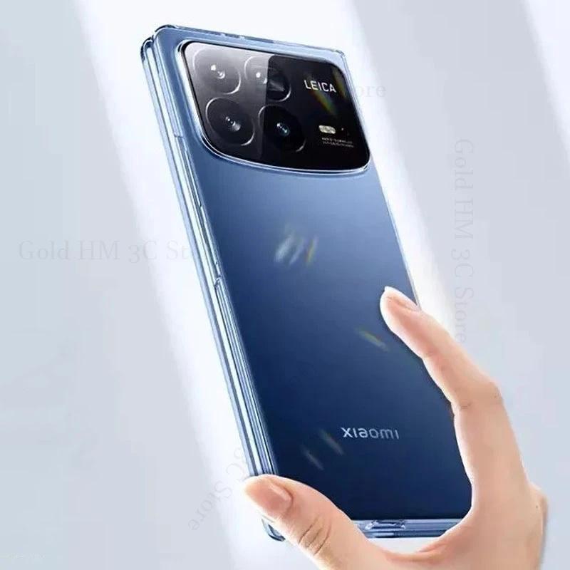 För Xiaomi Mix Fold 4 HD Transparent Telefonfodral för Mi Mix Fold 3 2 Hårt PC-skyddsfodral för Mix Fold 2 Klart Tufft Fodral För Mix Fold 4 3 2 Fundas