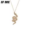 Trendy Gold Snake Necklace For Women Stainless Steel Silver Color Animal Pendant Necklace Fashion Female Jewelry Gift