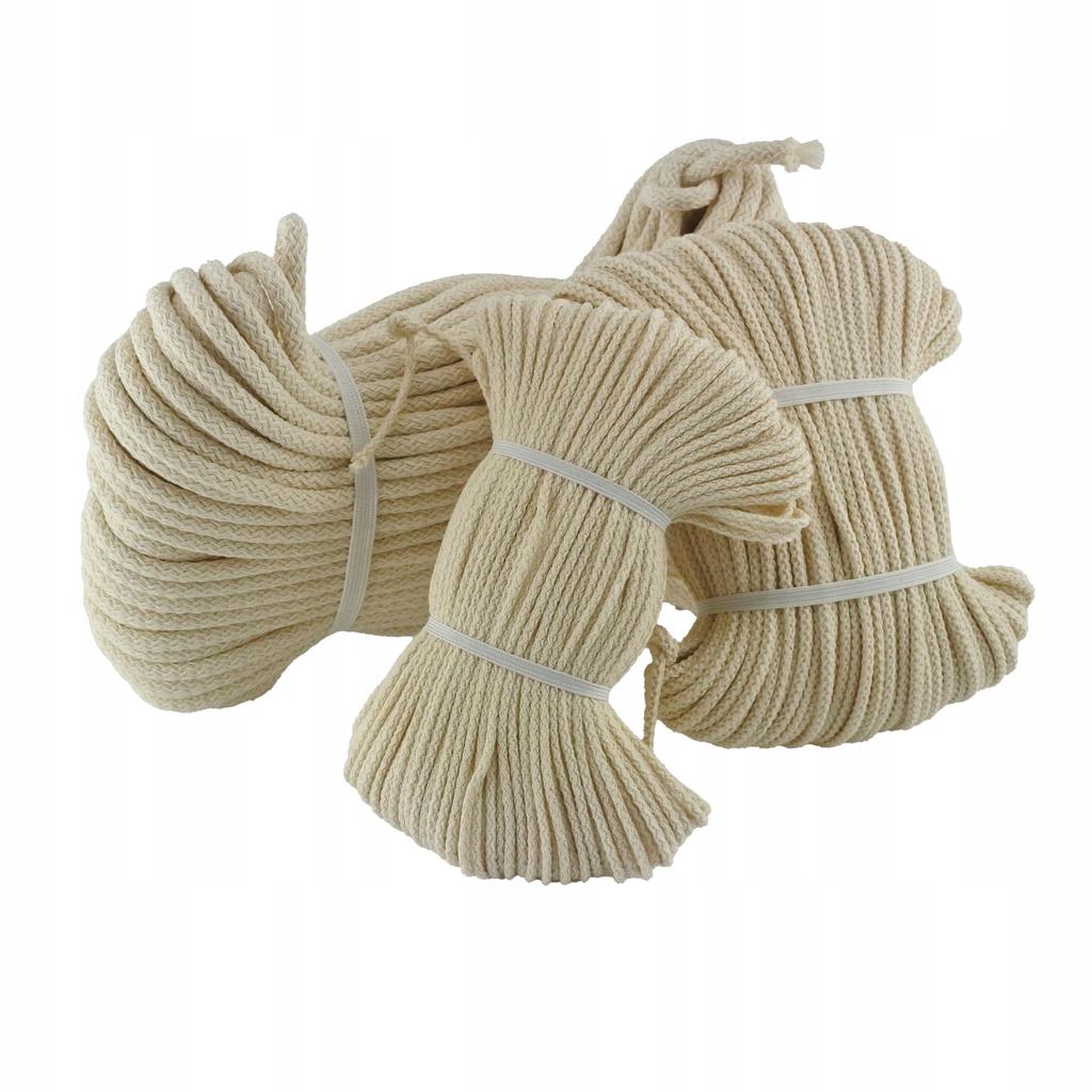 Wick for Oil Lamps, Torches, ROUND, 3mm, 1m