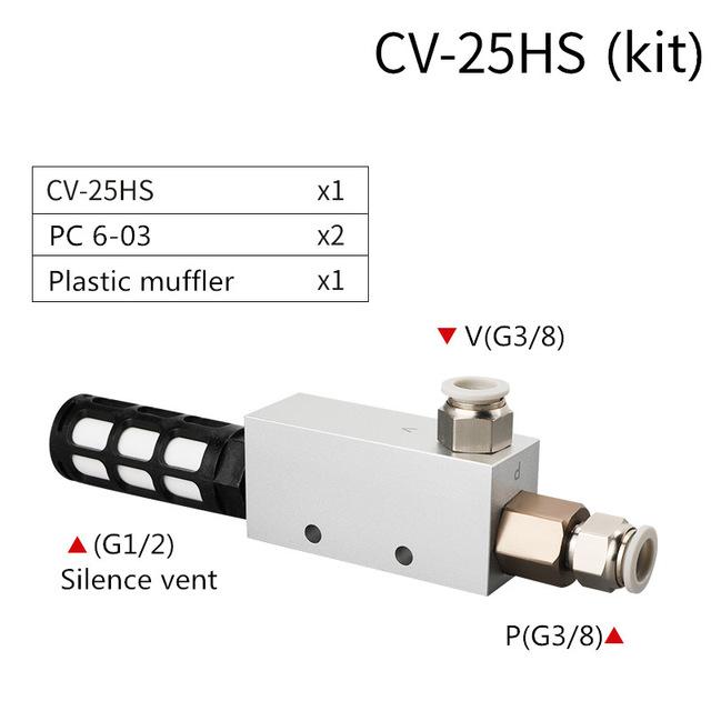 Free shipping Vacuum generator ACV CV-10HS 20HS 25HS vacuum generator suction cup negative pressure control vacuum valve