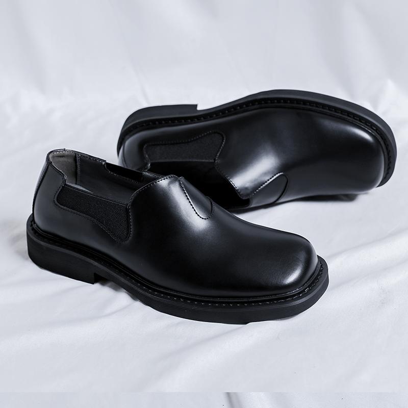 Fashion Men Light Leather Casual Shoes Outdoor Walking Shoes Comfort Soft Social Business Shoes British Style Male Luxury Derby Footwear