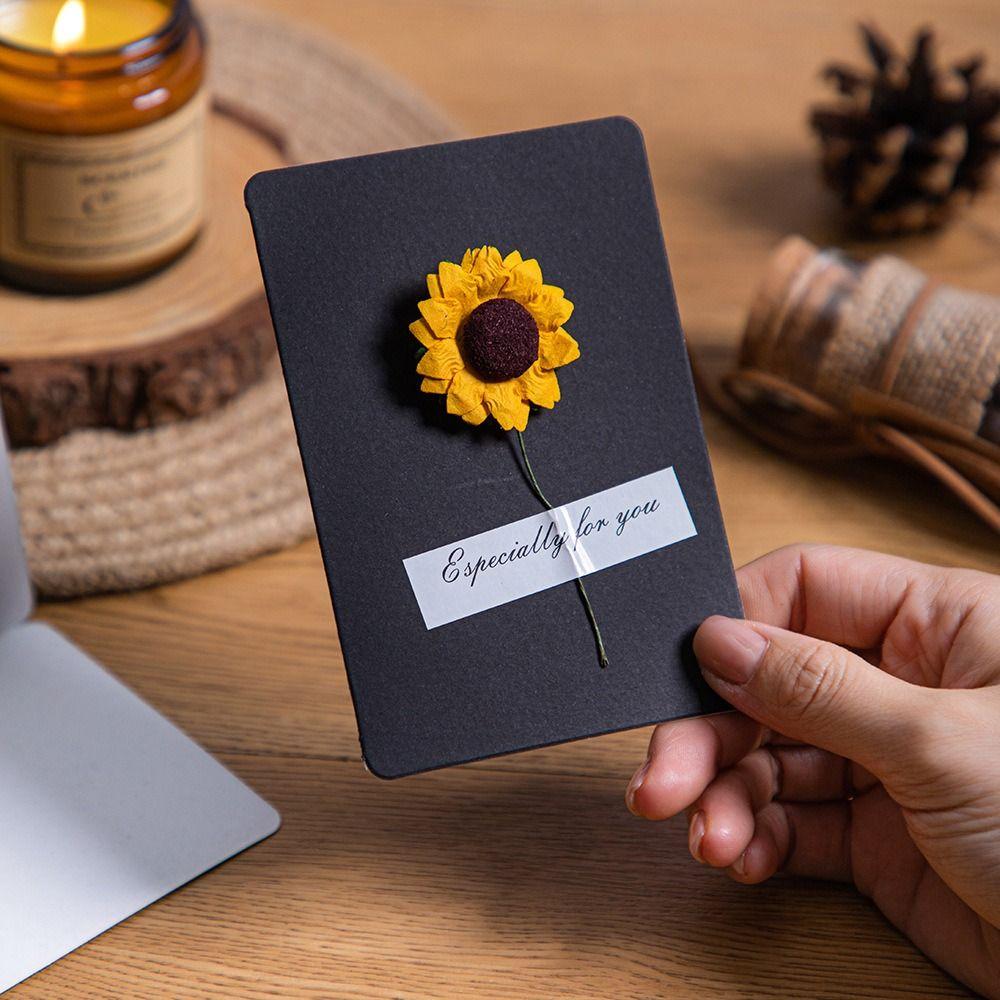 100pcs Handmade Artificial Sunflower Paper Flower DIY Bouquets Fake Flower  Party