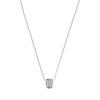 Simple and Exquisite Brass Necklace Women's Silver KL3600CLEARSILVER