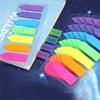 20*7Pcs Color Fluorescence Transparent Sticky Notes Index Marker Stationery