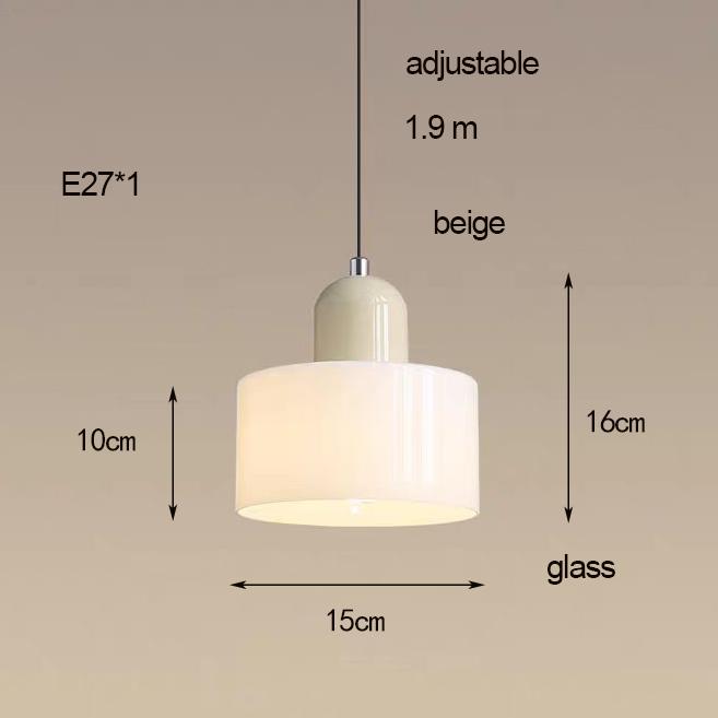 Nordic Modern Glass Bedroom Bedside Long Line Small Chandelier Restaurant Bar Chandelier Simple Lighting Atmosphere Lamp E27