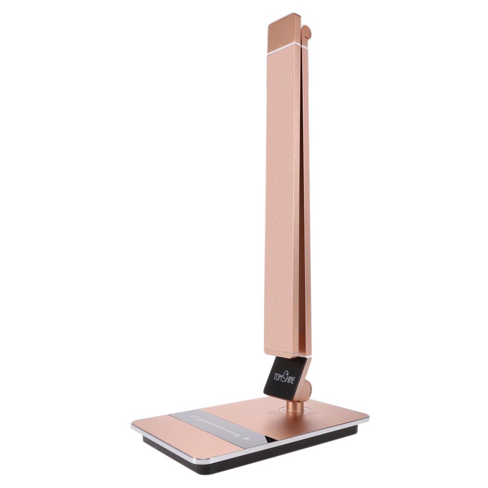 Tomshine Foldable Dimmable Touch Sensitive Control LED Desk Lamp 8.5W 500LM 3 Color Temperature 3000K 4500K 6000K Stepless   Brightness Eye-C