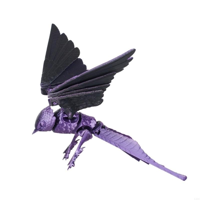

Flexible Joints Articulated Fidgety Toy Desktop Pet Decorations 3D Printed Swallow,Realistic Bird Swallow Figurines X3UC