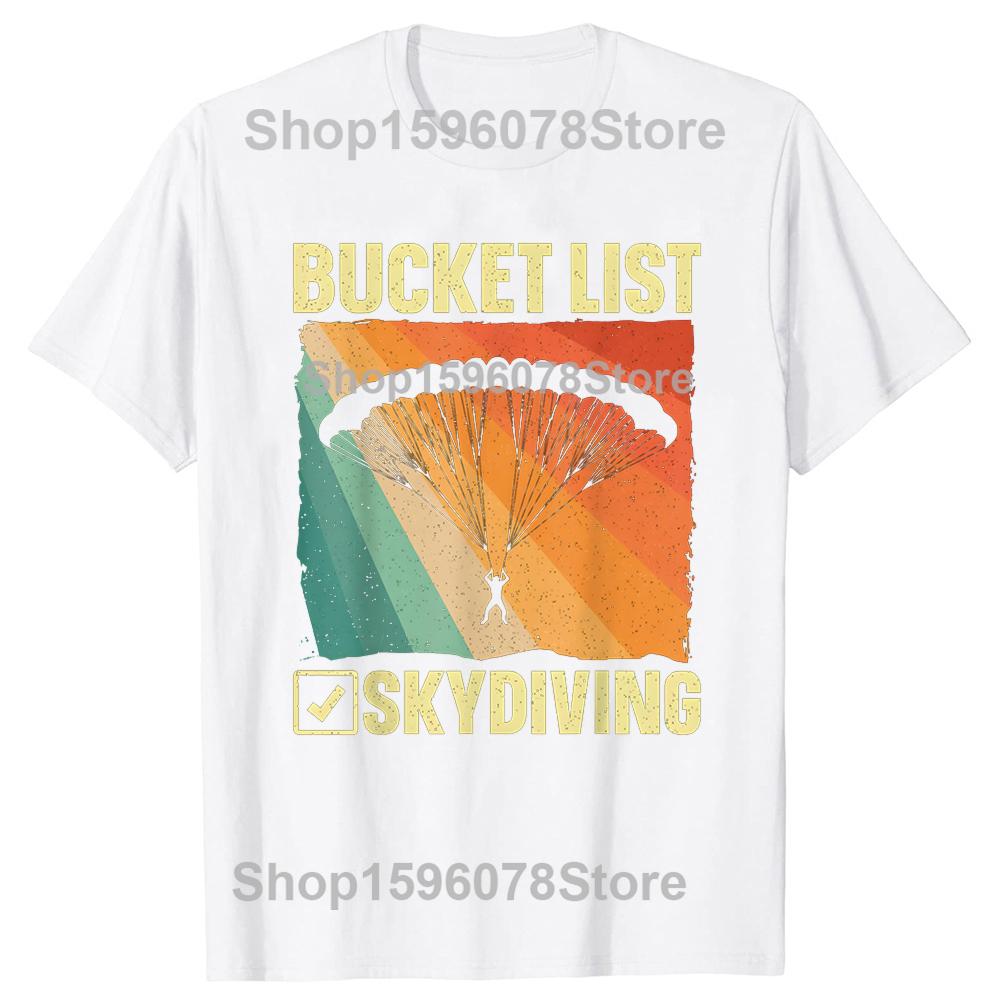Funny Skydiving Art For Men Women Skydiver Sky Diving Lover T Shirt Fashion Cotton Short Sleeve Oversized Loose Tshirt Tops