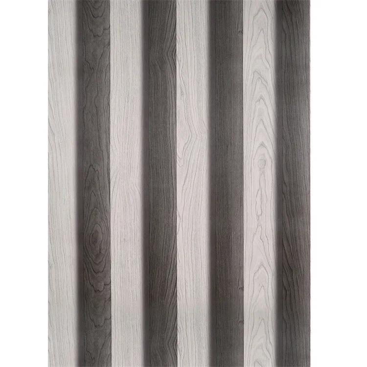 3D Retro Imitation Grille Wood Grain Wallpaper Living Room Background Wall Restaurant PVC Personalized Wallpaper