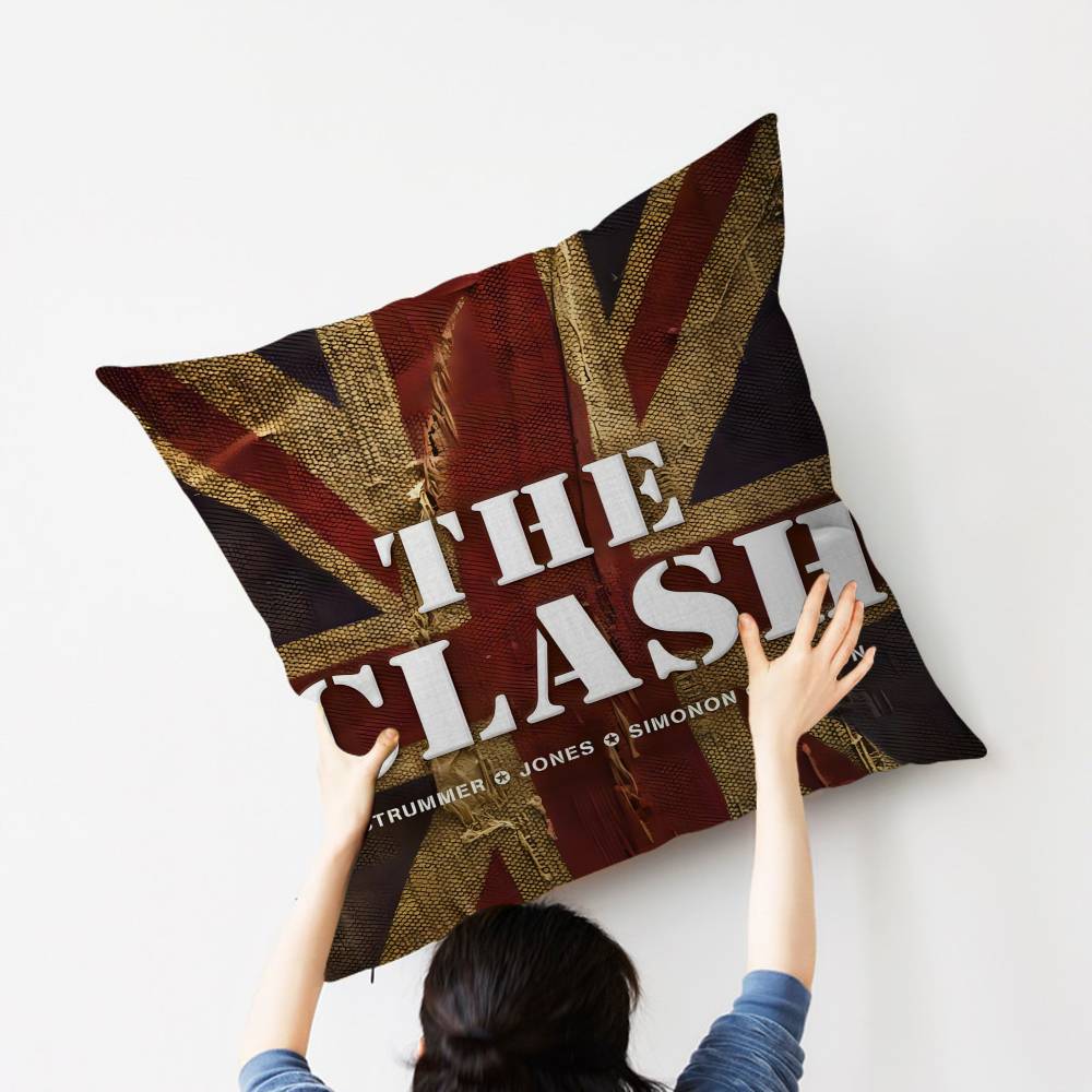 Copertina per Cuscino The Clash Federa per Cuscino Federa per Cuscino Soggiorno Divano Arredamento per la Casa Personalizzato