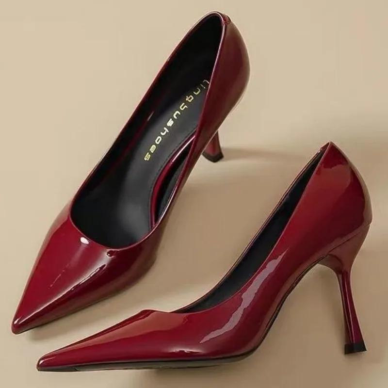2025 Brand Ladies Shoes Shallow Women's High Heels Best Seller Office and Career Sexy Pointed Toe High Heels Zapatos