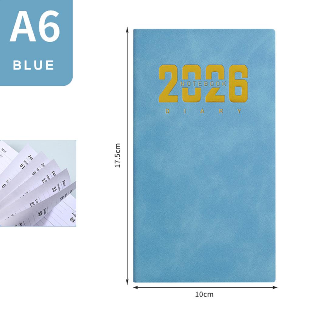 English Note-taking And Scheduler, A6 Daily Planner, Pocket-sized Portable Notebook, 365-day Weekly Planner