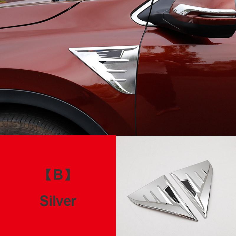 For Honda CRV CR-V 2017 2018     5th Hybrid ABS Car Leaf Board Decoration On Shark Gills Side Trim Strip Sticker