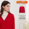 Hengyuanxiang Women's 100% Pure Wool V-Neck Cardigan