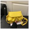 Fashionable Pleated Small Bag - Simple and Stylish Single-shoulder Crossbody Bag for Daily Use  Riding Bag Style Bag