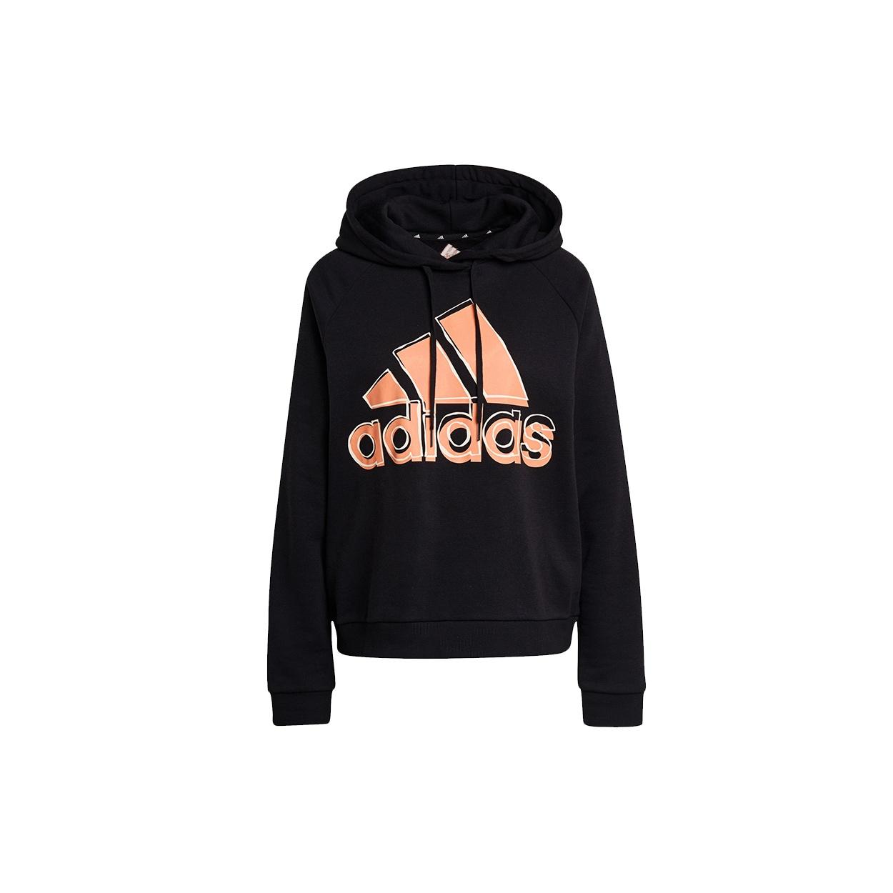 (WMNS) adidas x LEGO Crossover W Big Hd Large Logo Printing Sports Hoodie Autumn Black Women s HB5108 S