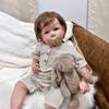Huge 70cm Reborn Babies Dolls Liam Handmade 3D Painted High-color Simulation Doll Real Looking Cuddly Soft Cloth Body Newborn Doll for Girl and Boys
