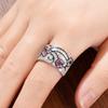 CopperFlower Design Finger Ring for Women Luxury Lady Aesthetic Fashion Jewelry Engagement Gorgeous Wedding Band