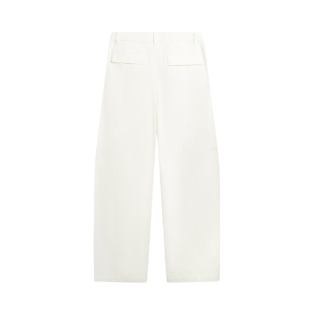 Li Ning Sports Lifestyle Series Logo Stitching Button Casual Pants Women Bottoms AKXW196-1