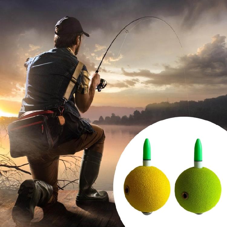 Portable Night Fishing Foams Float Bobbers Luminously Spherical Fish Float Fishing Float And Bobbers Fishing Accessories