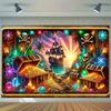 1 Pirate treasure cave polyester photography background multi-purpose holiday party birthday studio prop durable polyester