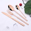 16Pcs Black Silver Cutlery Set Dinnerware Set  Knife Fork Tea Spoon Family  Flatware Set Stainless Steel Tableware Western Kitchen Set