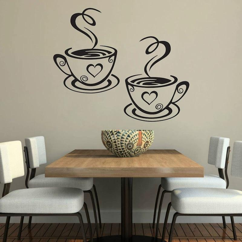 Coffee Cup Wall Decor Sticker
