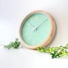 KATOMOKU Muku Clock 21 Light Green Wall Clock with Continuous Second Hand Radio km-141LGRCS 278mm (SKP Clock)