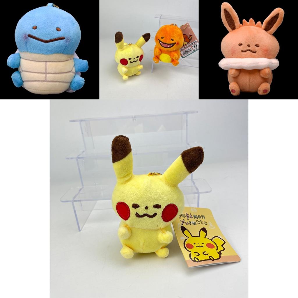 Adorable Pokemon Plush Keychains Featuring Pikachu, Squirtle, Charmander, Bulbasaur And Eevee Perfect For Collectors!