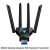 USB 3.0 Dual-Band 5G WiFi Adapter 1300Mbps High-Speed Through-Wall for PC