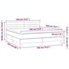 3141377 vidaXL Lit à sommier tapissier et matelas Gris clair 180x200cm Velours