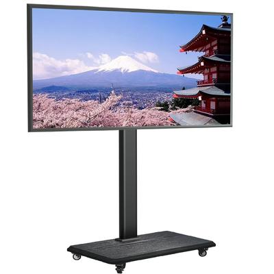 TV stojan USX MOUNT s vysokou nosností mobilní TV na stěnu Kompatibilní s dřevěným výškovým otočením TV stojanu pro černá kolečka, typ, stojan, namontovaný,