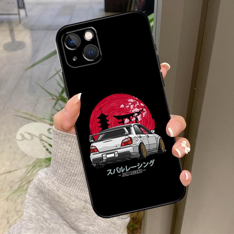 Sports Car JDM Drift Case For iPhone 17 Air 16 15 14 13 11 12 Pro Max Plus 12 13 Mini 16e 17 Pro Max Back Cover