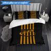 3PCS Powerful Football Crest Design Printed Soft Bedding Set,Including 1pc Duvet Cover And 2pcs Pillowcases Perfect for Bedroom, Dormitory, Fan gift