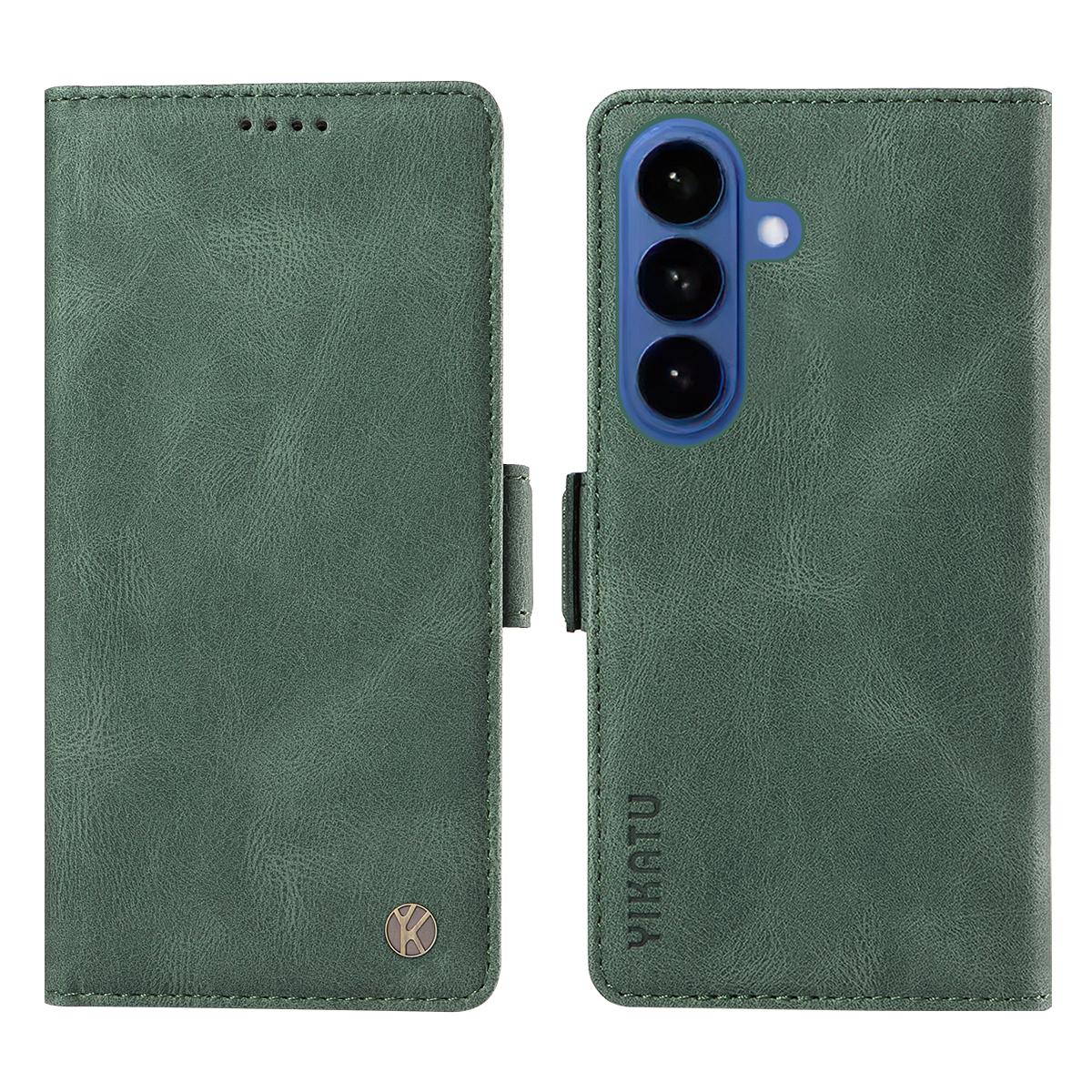 

For Samsung Galaxy S26/S26 Pro Leather Case YIKATU YK-005 Skin-touch Feeling Wallet Phone Cover