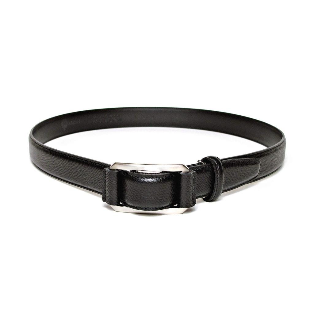 [KIETH] Pinless, infinitely adjustable belt, embossed leather, black, adjustable size, reliable quality created by over 50 years of history and