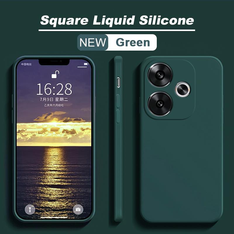 For Poco F6 Case Luxury Liquid Silicone Case For Xiaomi Poco F6 Poco F 6 PocoF6 Pro F6Pro 5G Soft Cases Shockproof Cover