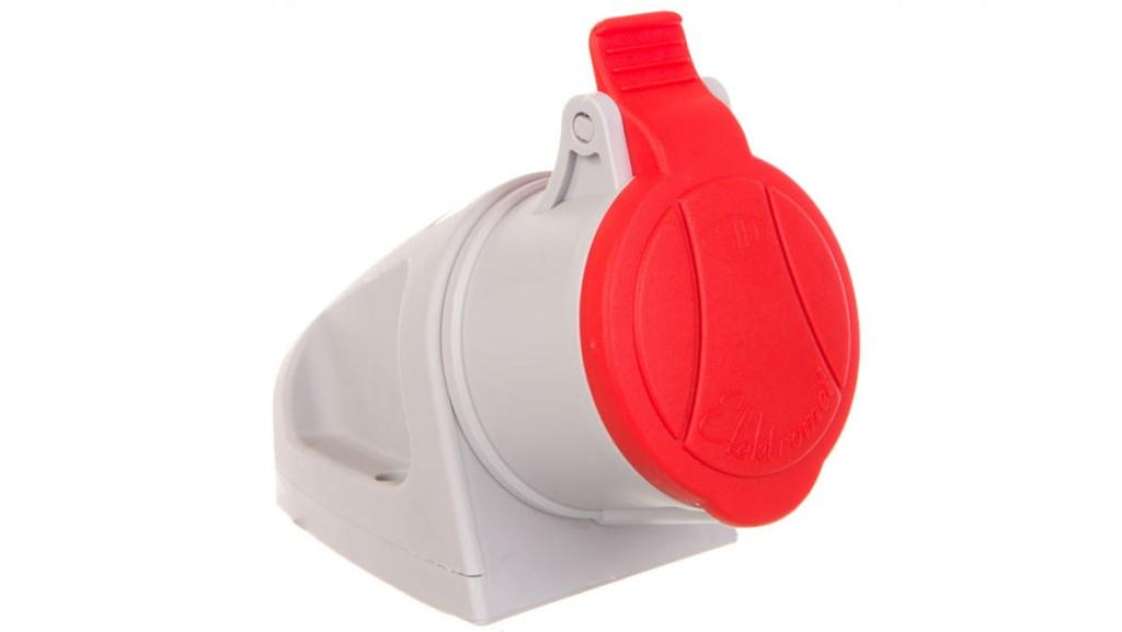 Gniazdo Stałe 16A 5P 400V Czerwone Mini Gsm 16/5 Ip44 921860