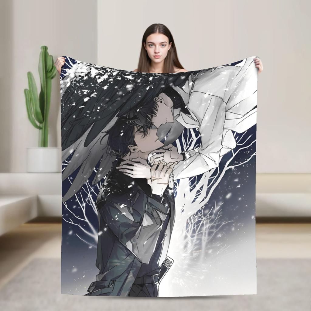 Omniscient Readers Viewpoint Blankets Flannel Yoo Joonghyuk Lightweight Throw Blankets for Car Sofa Couch Bedroom Quilt