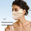 Hengyuanxiang Women's 100% Mulberry Silk Sun Protection Face Mask