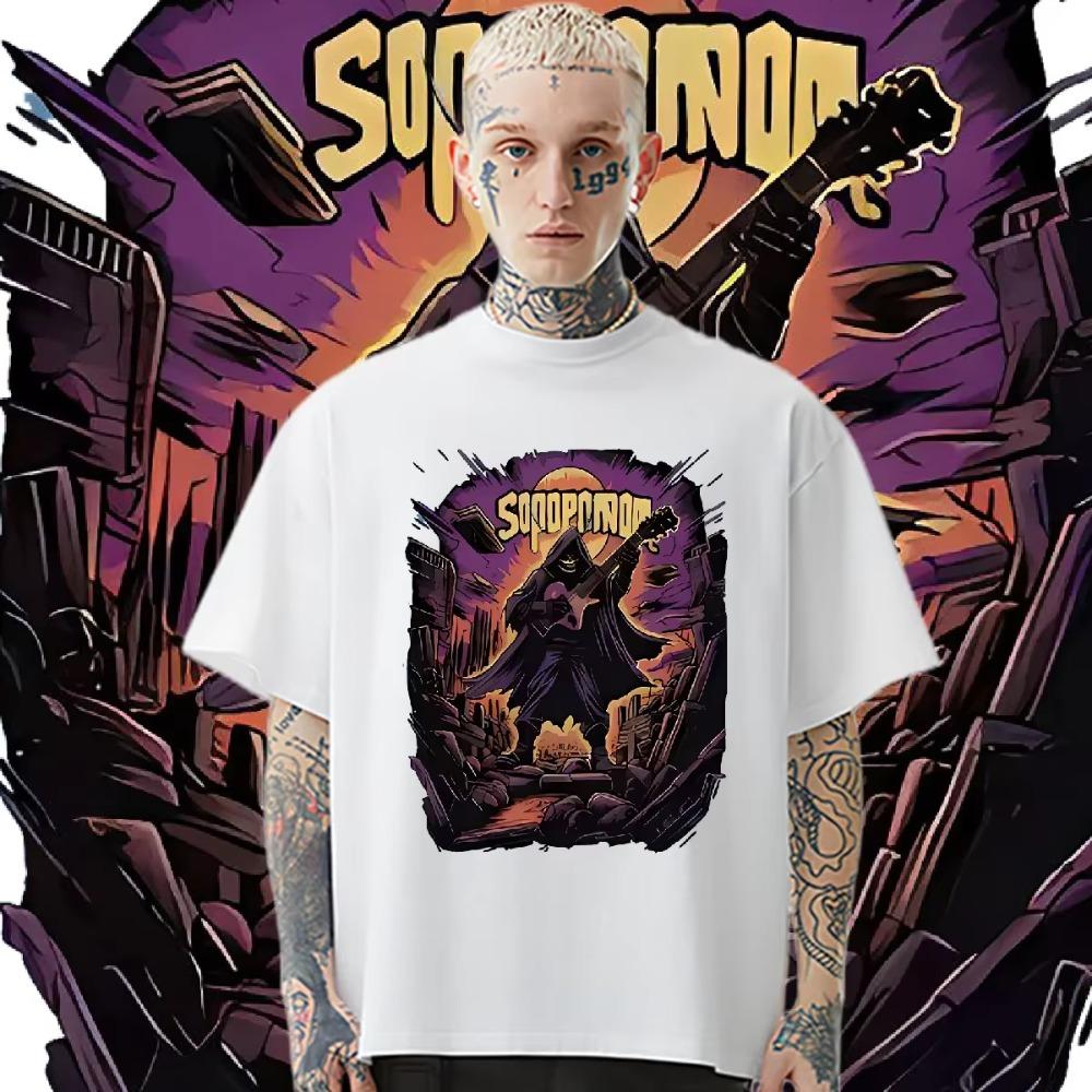 Skeleton Wanderer T-Shirt Locker Rundhals Tops Hip Hop Herren Sommer T-Shirt Hochwertige T-Shirts Lässige Übergroße Kleidung