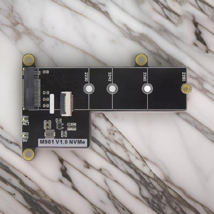M.2 NVMe SSD Adapter Board Support 230 2260 2242 2280 Disks For RPI 5 Offer Quick Data Transfer