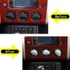 DIYUCAR Car Air Conditioning Knob Button Cover Air Conditioning Knob Button Trim Cover Interior