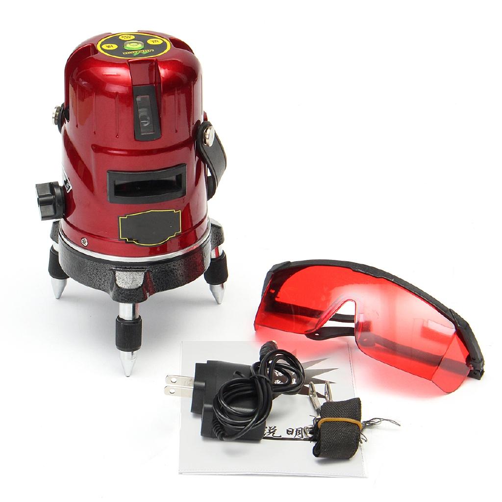 5 Lines 6 Points Precision Self Leveling 4V1H Laser Level Measure Rotary Lazer
