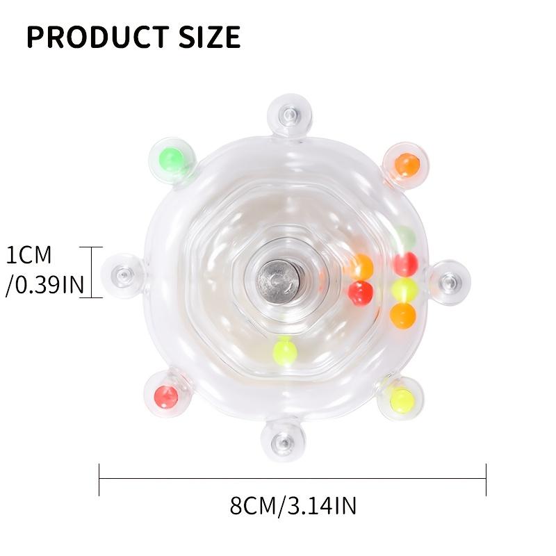 [1pc Interactive Parrot Toy] Interactive Bird Cage Toy for Parrots, Rotating Treat Dispenser, Durable Plastic, with Beak Grinding Teeth