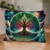 Magical Tree of Life Makeup Bag Mystical Forest Design with Glowing Foliage Travel Toiletry Organizer Zipper Bag Storage Bags