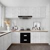 Classic White Gray Wood Paper Self-Adhesive Removable Wood Peel And Stick Wall Cover Decorative Stick For Living Room Ornament