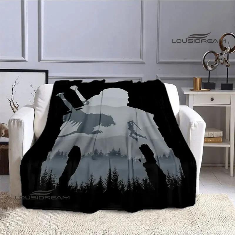 W-Witcher game Printing blanket Flange Warm blanket picnic blanket Home travel blanket bed linings Birthday Gift picnic blanket
