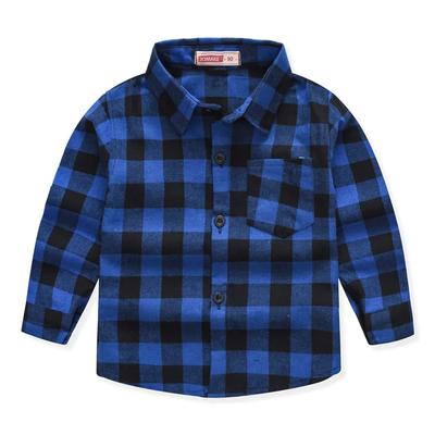 Top da bambino Camicia di flanella a quadri di bufalo Bambino Camicia casual Capispalla Vestiti Autunno Bluse da bambina